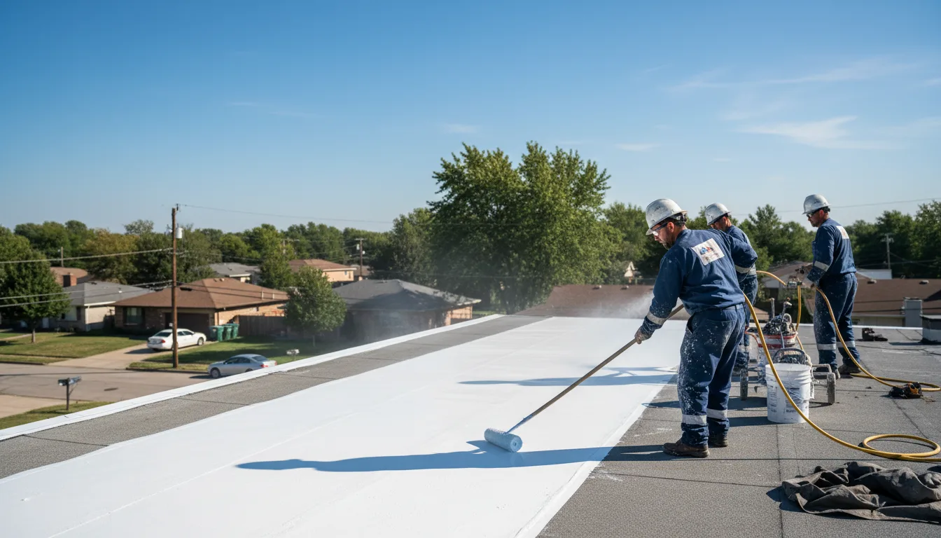Commercial roof coating in Winooski, VT near me